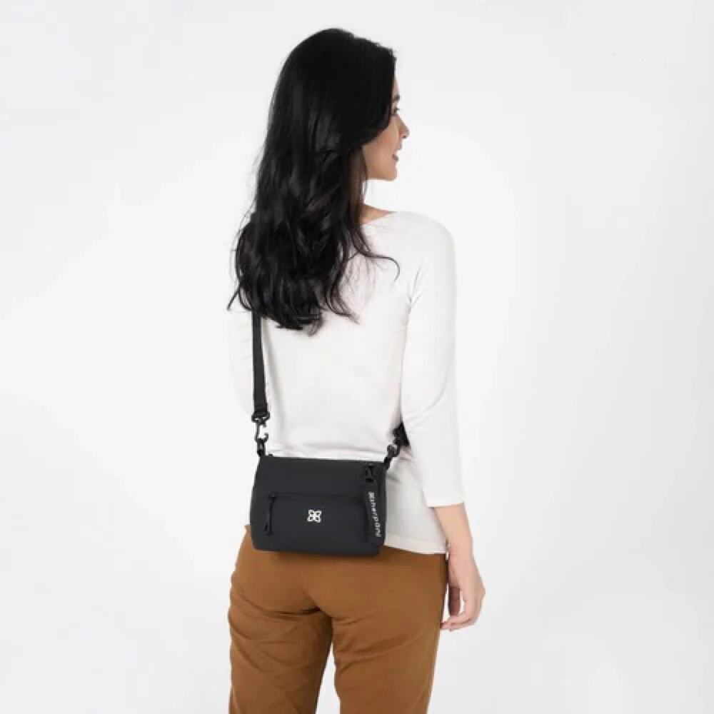 Sherpani Women's Black Skye Crossbody Shoulder Bag Travel Minimalist D28-1